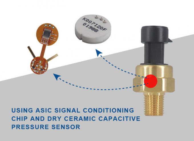 0.5-4.5VDC Arduinoの気圧油圧真鍮の空気圧の送信機センサー
